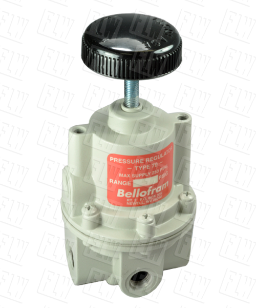 Bellofram Type 70 BP High Flow Back Pressure Air Regulator, 1/4" NPT, 0-30 PSI, 960-197-000