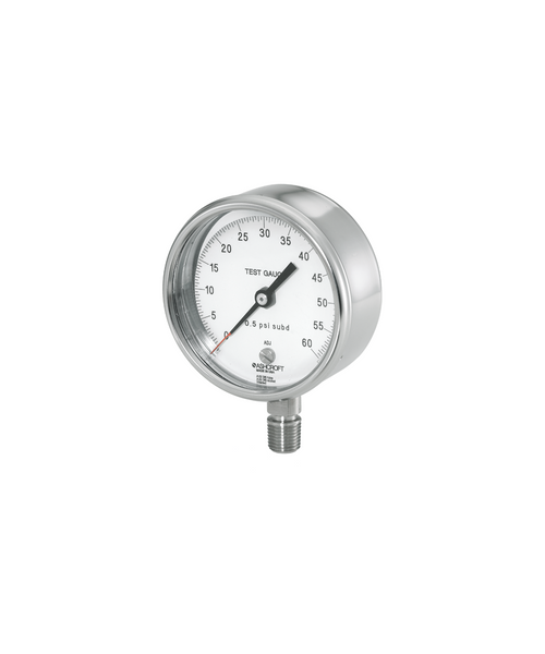 Ashcroft Type 1084 Pocket Test Pressure Gauge 0-400 PSI 30-1084-S-02L-400#
