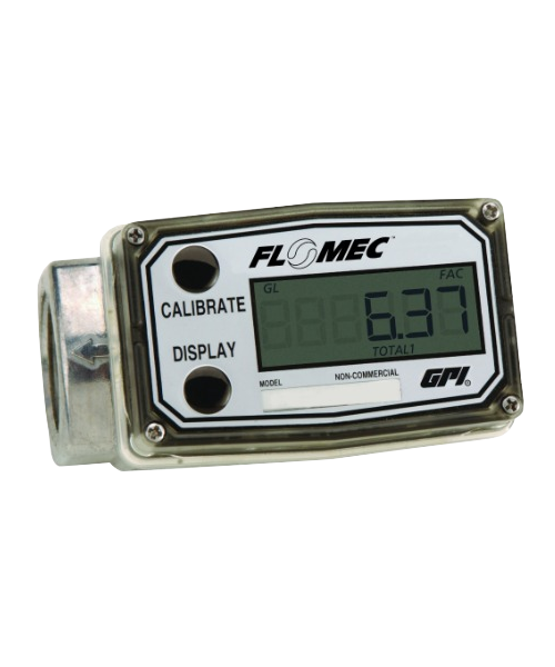 GPI Flomec 1" ISOF Aluminum Commercial Grade Electronic Digital Meter, 3-50 GPM, A109GMA100IA1