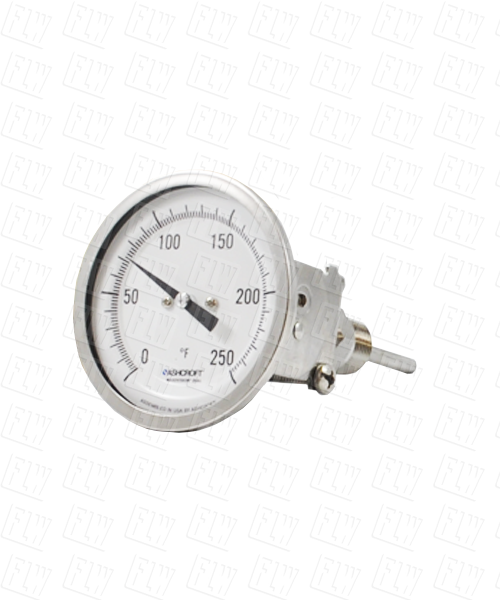 Ashcroft EI Series Bimetal Industrial Thermometer 0-250F 30EI60E025 0/250F