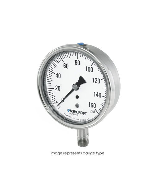 Ashcroft Type 1009 Stainless Steel Duralife Pressure Gauge 0-3000 PSI 35-1009-SW-02L-3000#