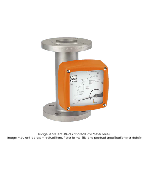 BGN Flow Meter And Counter, All Metal Armored, F-I, 3/4" 300 Lb ANSI, 0.022-0.22 GPM to 0.264-2.64 GPM BGN-P15222R