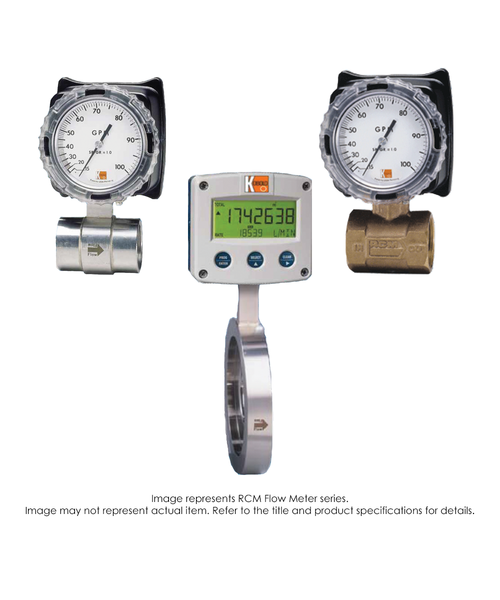 RCM Flow Meter, Liquid, 1/2", 0.3-2 GPM RCM-5102