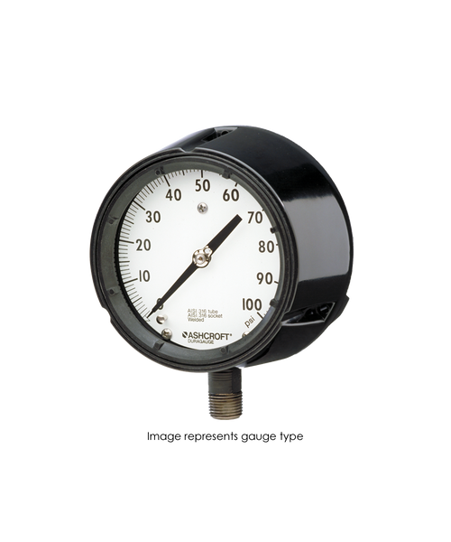 Ashcroft Type 1279 Duragauge Pressure Gauge 0-30 PSI 45-1279-A-S-02L-60#