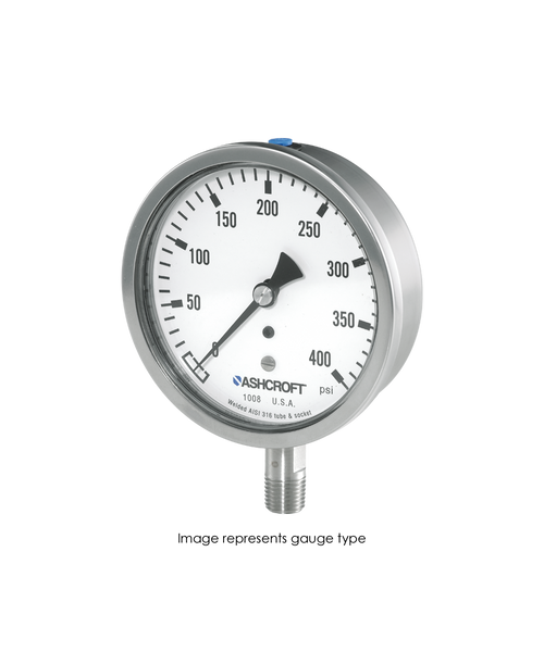 Ashcroft Type 1008S Stainless Steel Pressure Gauge 0-300 PSI 63-1008S-02L-300#