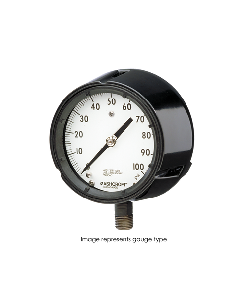 Ashcroft Type 1279 Duragauge Pressure Gauge 0-1500 PSI 45-1279-S-S-04L-1500#