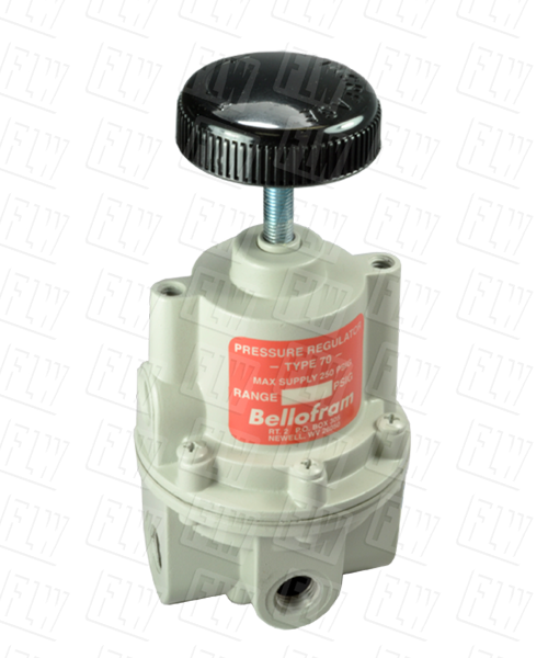 Bellofram Type 70 High Flow Air Pressure Regulator, 3/8" NPT, 0-30 PSI, 960-089-000