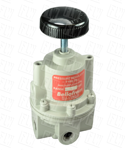 Bellofram Type 70 BP High Flow Back Pressure Air Regulator, 1/4" NPT, 0-60 PSI, 960-200-000