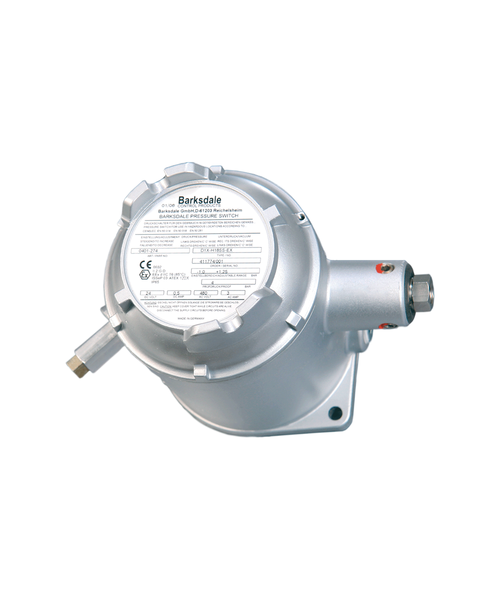 Barksdale Series D1X Explosion Proof Diaphragm Switch, Housed, Single Setpoint, 0.03 to 3 PSI, D1X-M3SS-UL