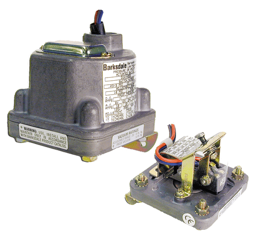 Barksdale Series D2H Diaphragm Pressure Switch, Housed, Dual Setpoint, 0.5 to 80 PSI, D2H-A80SS