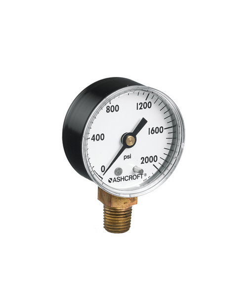 Ashcroft Type 1005 Commercial Pressure Gauge 0-30 PSI 20-W-1005-H-02L-30#