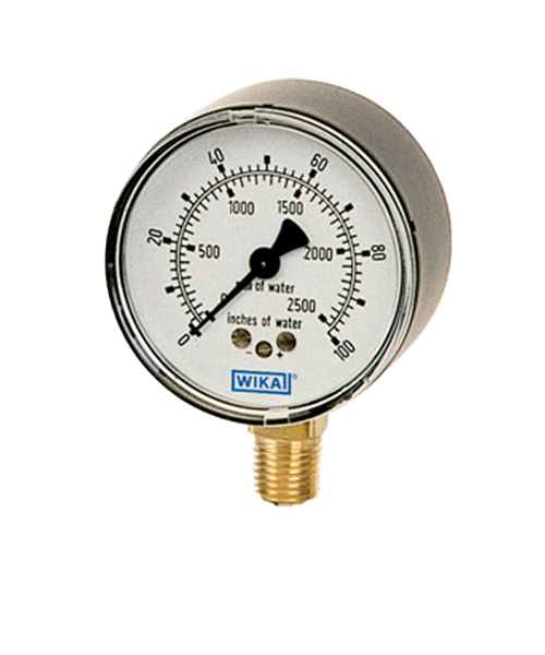 WIKA Type 611.10 Low Pressure Gauge 0-200IWP 9851887