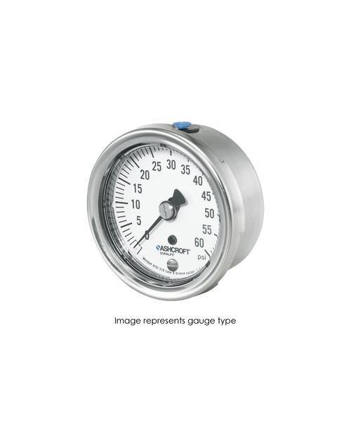 Ashcroft Type 1009 Stainless Steel Duralife Pressure Gauge 0-600 PSI 25-1009-AW-02B-600#