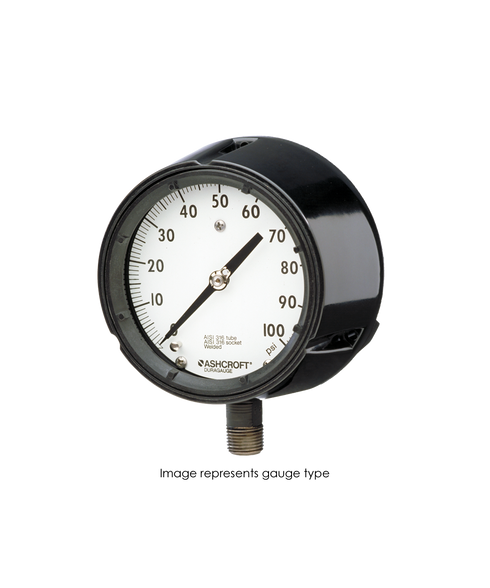 Ashcroft 45-1279-S-S-04L-300# Ashcroft Type 1279 Duragauge Pressure Gauge  0-300 PSI