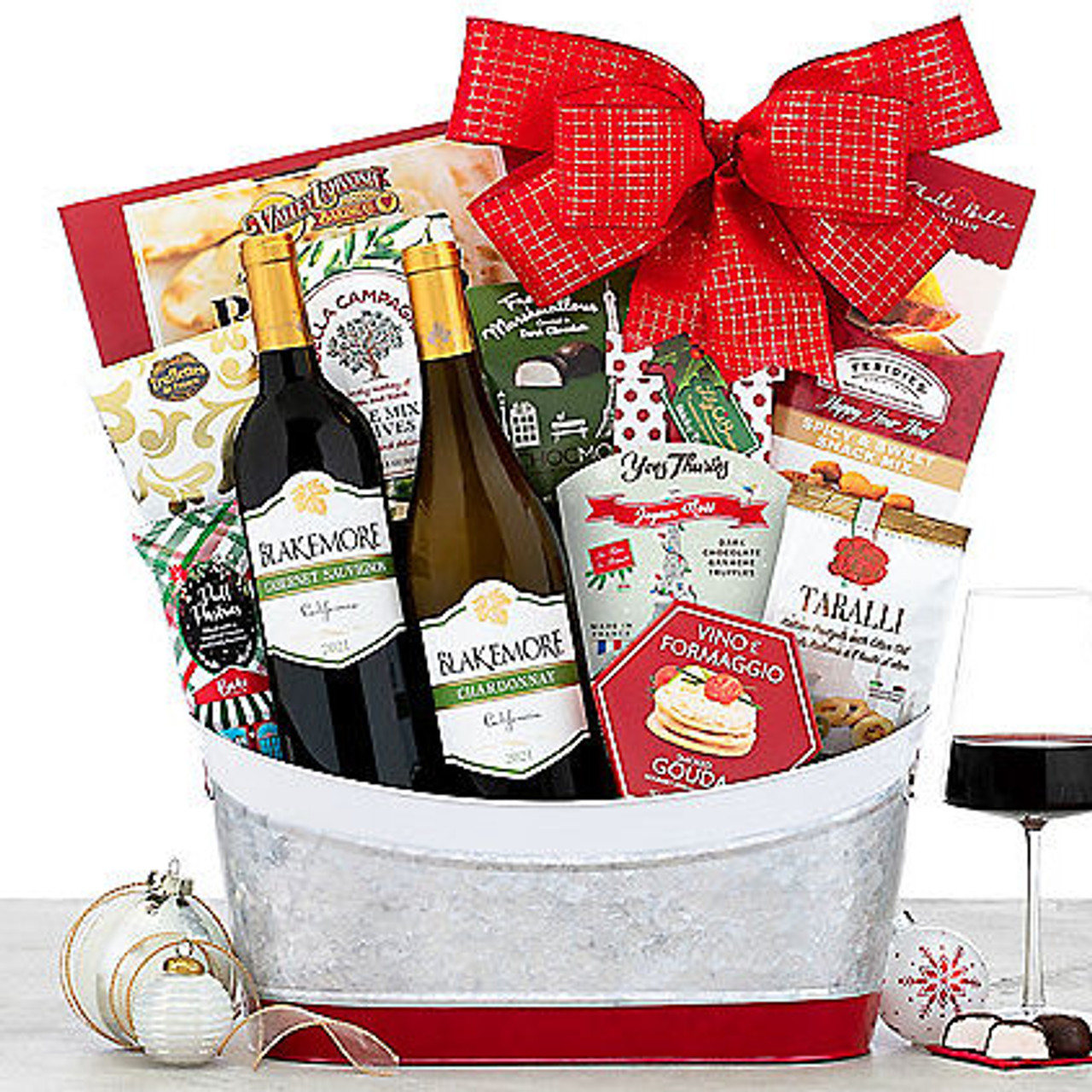 Holiday Entertaining Gift Set with Wine