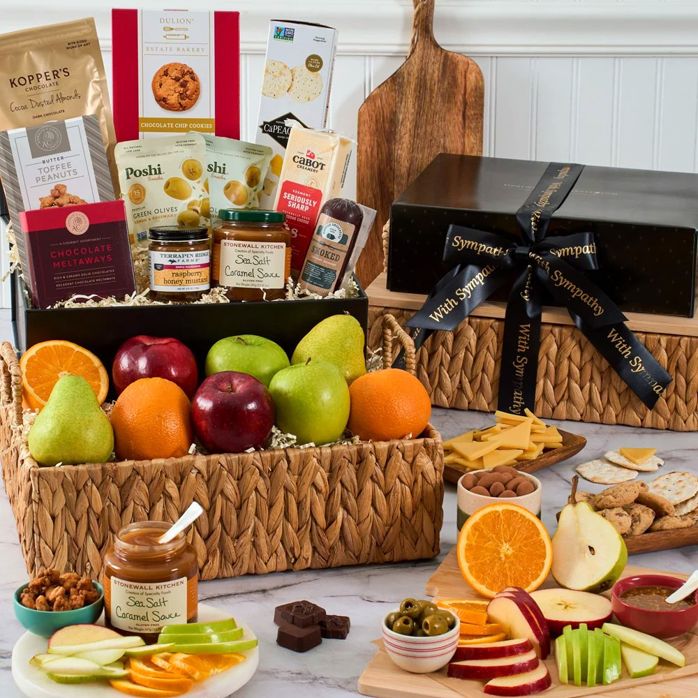 With Sympathy: Condolence Gift Basket