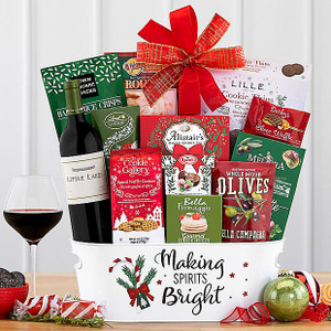 Little Lakes Merlot: Holiday Wine Basket