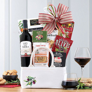 Viti Della Terra Sangiovese: Red Wine Gift Basket