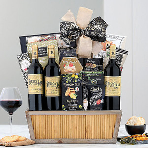Brick Lane Red Trio: Wine Gift Basket