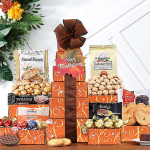 Thanksgiving Treats : Gourmet Gift Tower