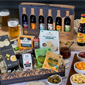 Microbrew Beers: Beer & Snacks Gift Box - Six Beers
