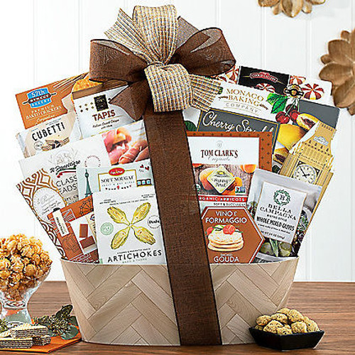 Gbds Fancy Favorites Gourmet Gift Basket - meat and cheese gift baskets - 1  Basket | Hawthorn Mall