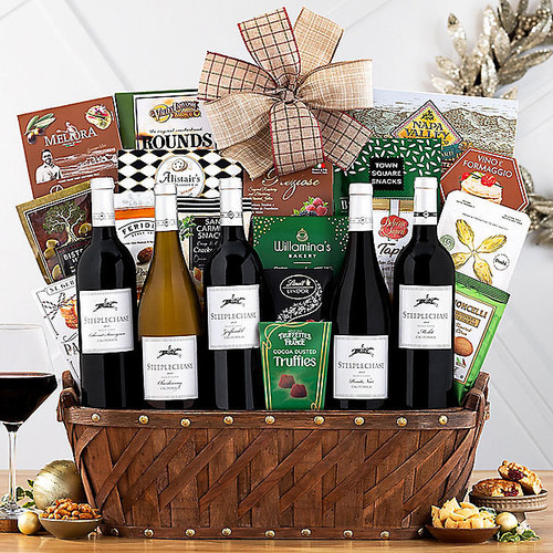 Steeplechase Vineyards Collection: Gourmet Wine Gift Basket