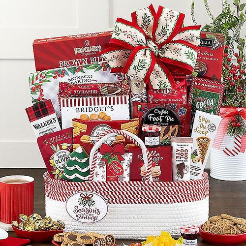 Season's Greetings: Christmas Holiday Gift Basket