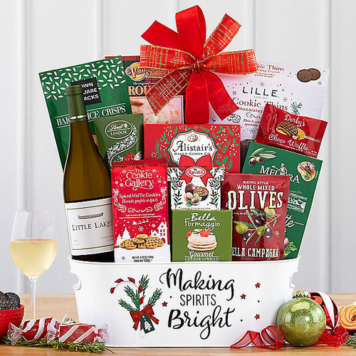 Little Lakes Chardonnay: Holiday Wine Gift Basket