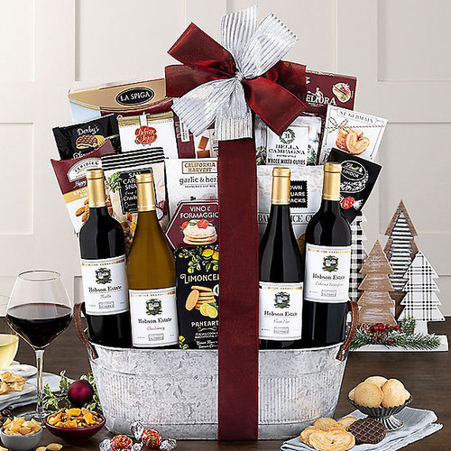 Hobson Estate Quartet: Gourmet Wine Basket
