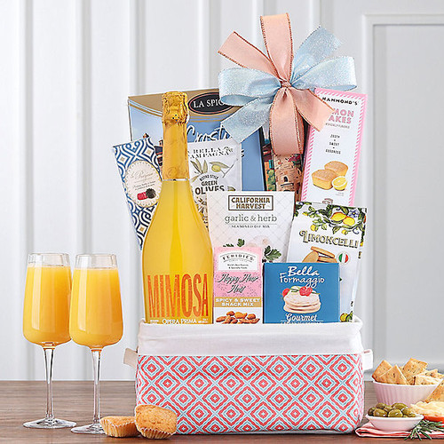 Mediterranean Mimosa: Sparkling Wine Gift Basket