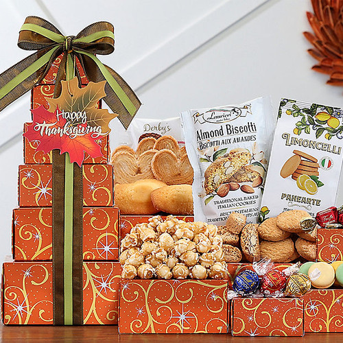 Thanksgiving Treats : Gourmet Gift Tower