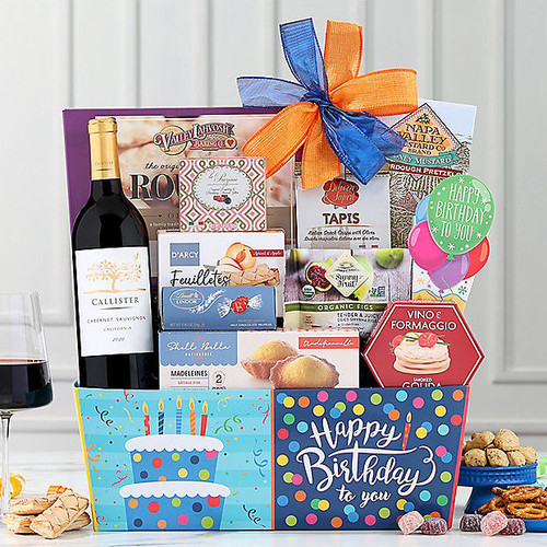 Callister Cellars Cabernet: Birthday Gift Basket Callister Cellars Cabernet: Birthday Gift Basket