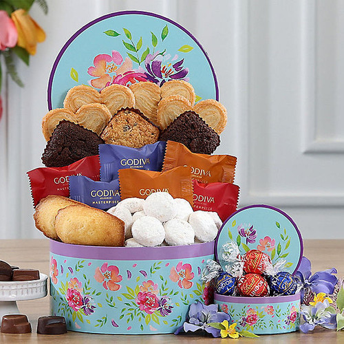 Floral Delights: Sweets Gift Box