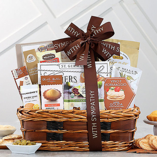 With Sympathy Traditions: Gourmet  Gift Basket