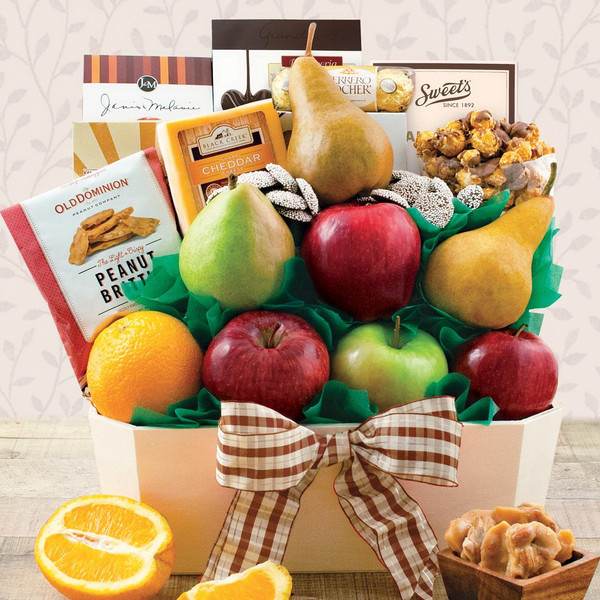 Orchard's Abundance Fruit & Snacks Gift Basket