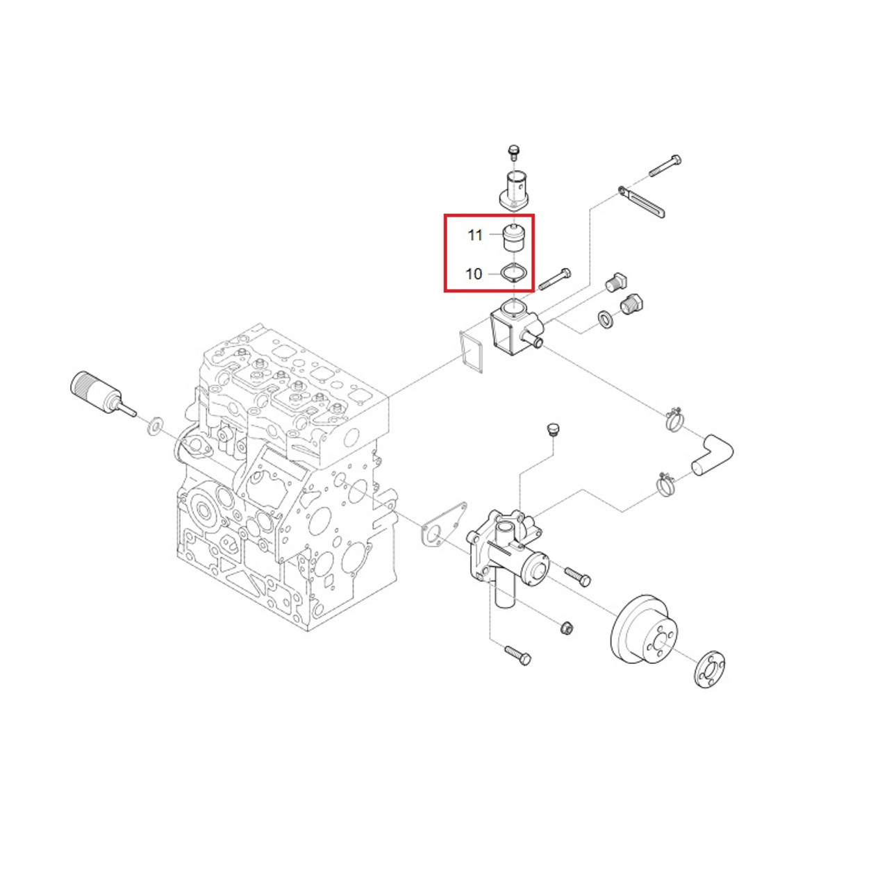 Thermostat and Gasket CS - Series - Free Shipping!