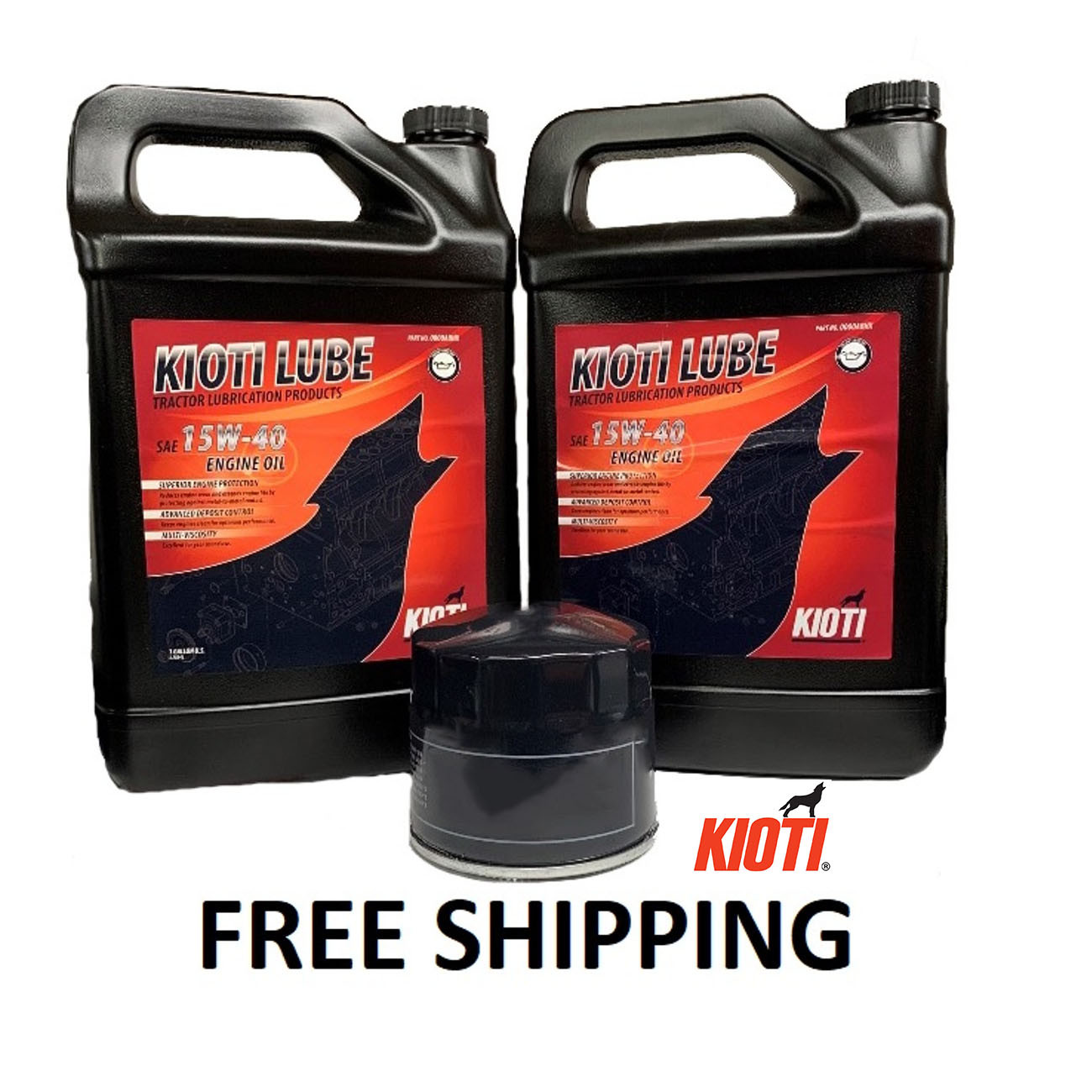 Kioti Engine Oil Change Kit for DK40, 45, 50 & DK10Series w/Tier 2