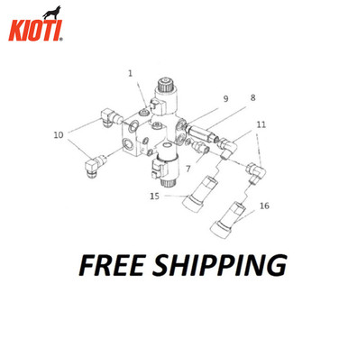 Kioti 3rd Function Valve Kit for CX2510HCB