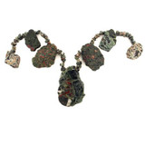 Soft Flex Varied Size Green African Jasper Polished Slabs and Chips, 60 Count (Closeout)