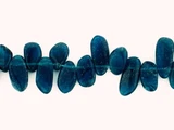 Soft Flex Blue Apatite Varied Size Smooth Polished Slices, 72 Count 