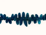 Soft Flex Graduated Blue Apatite Smooth Polished Slices, Approx 80 Count 