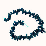 Soft Flex Graduated Blue Apatite Smooth Polished Slices, 72 Count