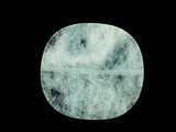 Soft Flex 29x31mm Blue Aquamarine Polished Flat Discs, 1 Count