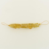 Soft Flex Varied Size Golden Clear Beryl Simple Cut Nuggets, 5 Count 