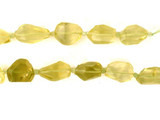  14 Count 20mm X 20mm X 10mm Lemon Citrine Faceted Nuggets 