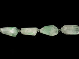 17 x 34mm Green Phantom Quartz Simple Cut Nug & Cubes 25 Count