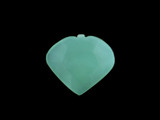 1 Count 34x38mm Blue Peruvian Calcite Faceted Heart Pendant