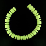  30 Count 22mm Lemon Chrysoprase Polished Barrel/Rondelle 