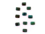 14x10mm Chrysocolla Polished Rectangles, 28 Count